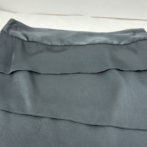 Banana Republic Petite gray mini skirt with ruffles RN54023, Size 0 Petite - Picture 2 of 6